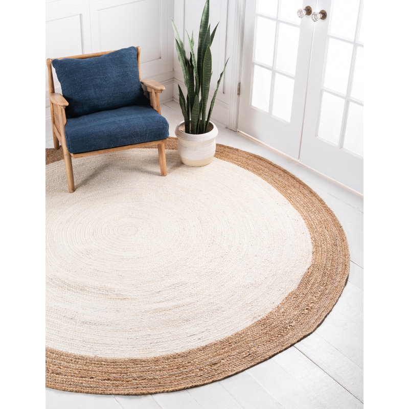 Bay Isle Home Swarthout Handmade Hand Braided Jute/Sisal Ivory Rug